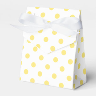Yellow Polka Dots Pattern Favour Box