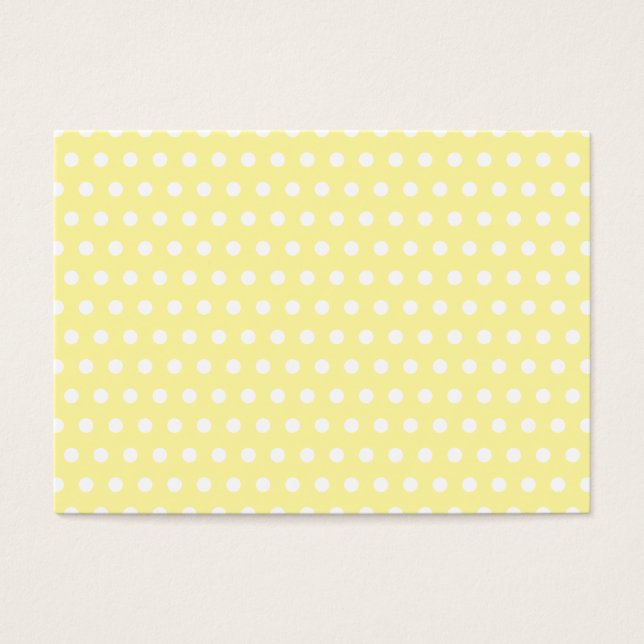 Yellow polka dots pattern. Spotty. (Front)