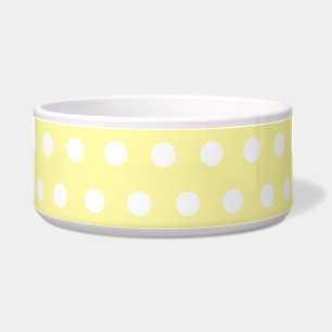 Yellow polka dots pattern. Spotty.