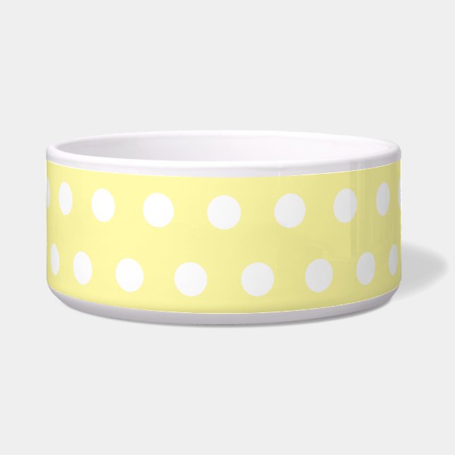 Yellow polka dots pattern. Spotty. (Front)