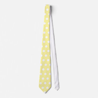 Yellow polka dots pattern. Spotty. Tie