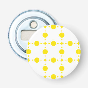 Yellow Polka Dots, Polka Dot Pattern, Dots, Dotted Bottle Opener