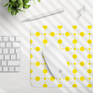Yellow Polka Dots, Polka Dot Pattern, Dots, Dotted Mouse Mat