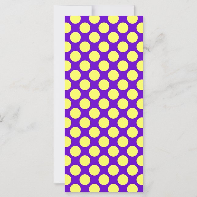 Yellow Polka Dots with Purple Background STaylor (Front)
