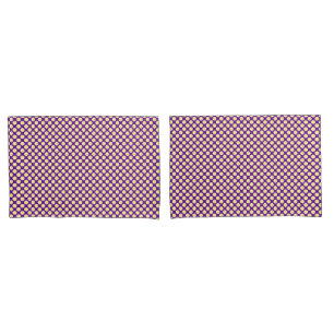 Yellow Polka Dots With Purple Background STaylor Pillowcase