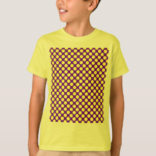 Yellow Polka Dots With Purple Background STaylor T-Shirt