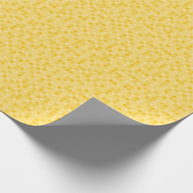 Yellow Polka Dots Wrapping Paper (Corner)