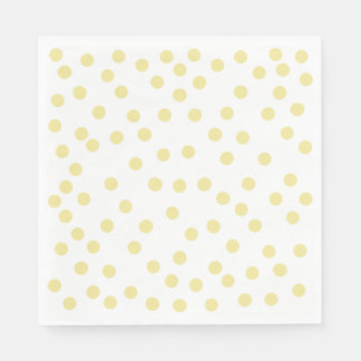 Yellow Polkadot Paper Napkin