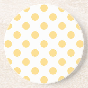 Yellow polkadots coaster
