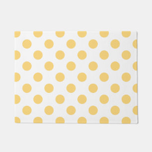 Yellow polkadots doormat