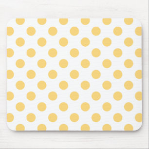 Yellow polkadots mouse mat
