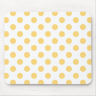 Yellow polkadots mouse mat