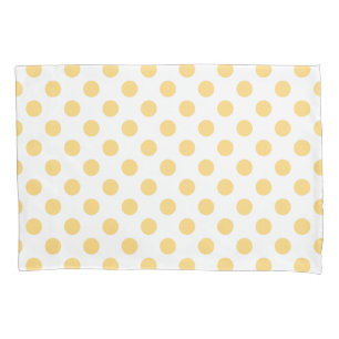 Yellow polkadots pillowcase