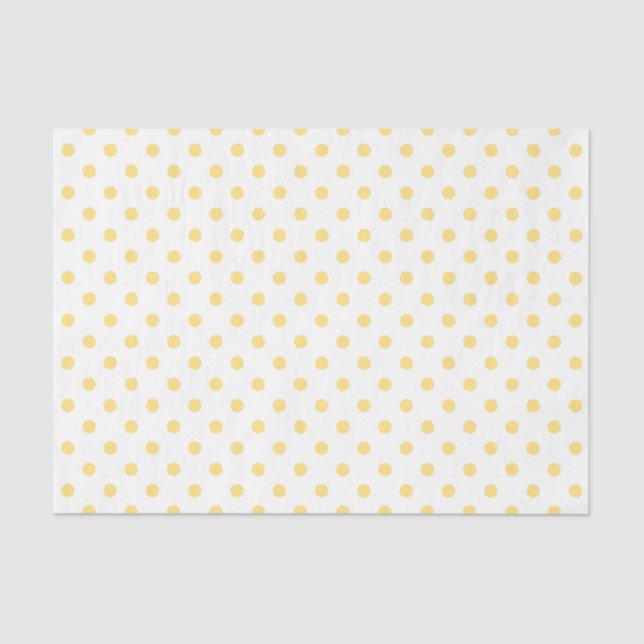 Yellow Polkadots Tissue Paper (Front)