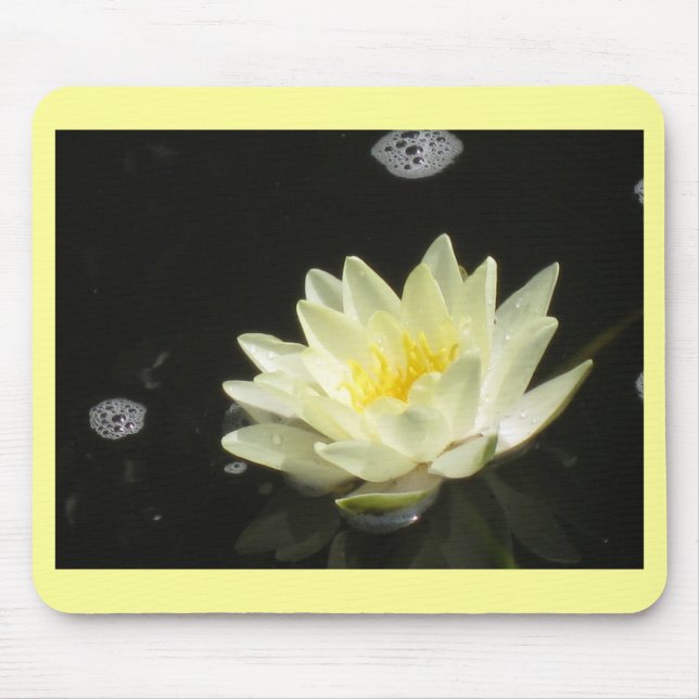 Yellow Pond Lily Mouse Mat (Front)