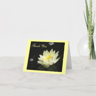 Yellow Pond Lily Thank You Card