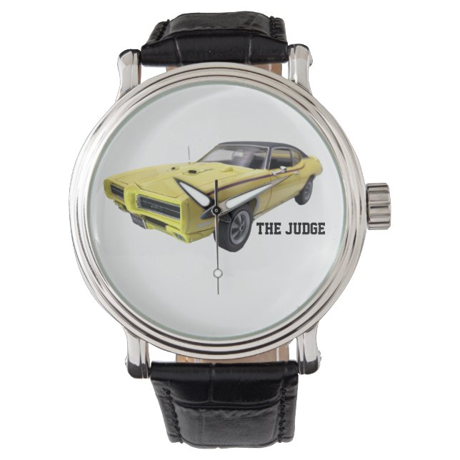 yellow Pontiac GTO - the Judge  Watch (Front)