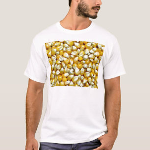Yellow popcorn kernels pattern T-Shirt