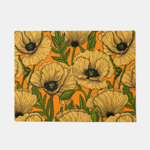 Yellow poppies doormat
