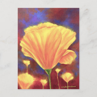 Yellow Poppies Painting Art - Multi Postcard