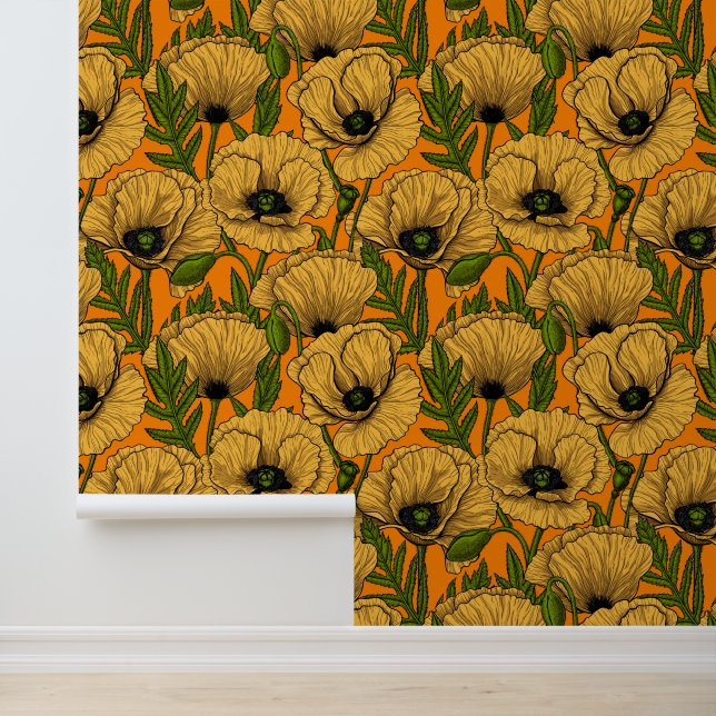 Yellow poppies wallpaper (Application)