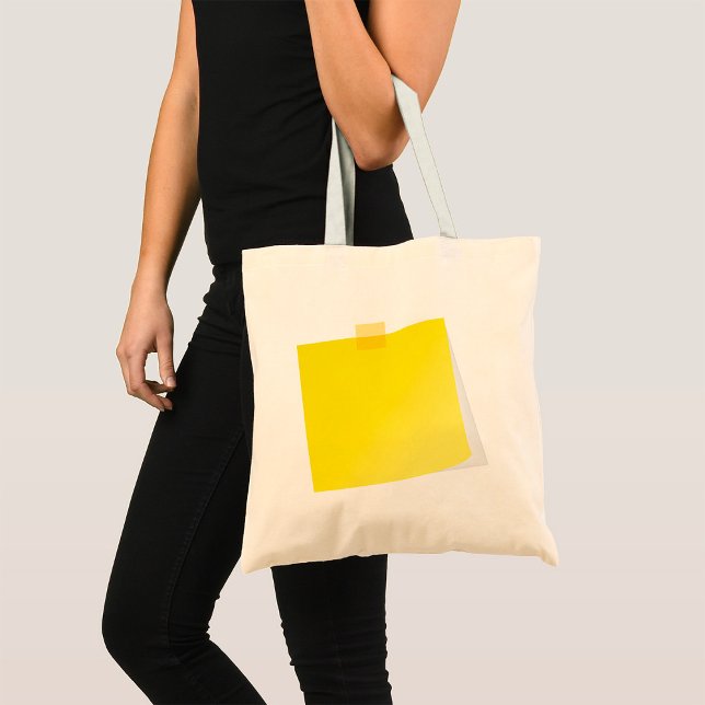 Yellow Post It Note Tote Bag (Creator Uploaded)