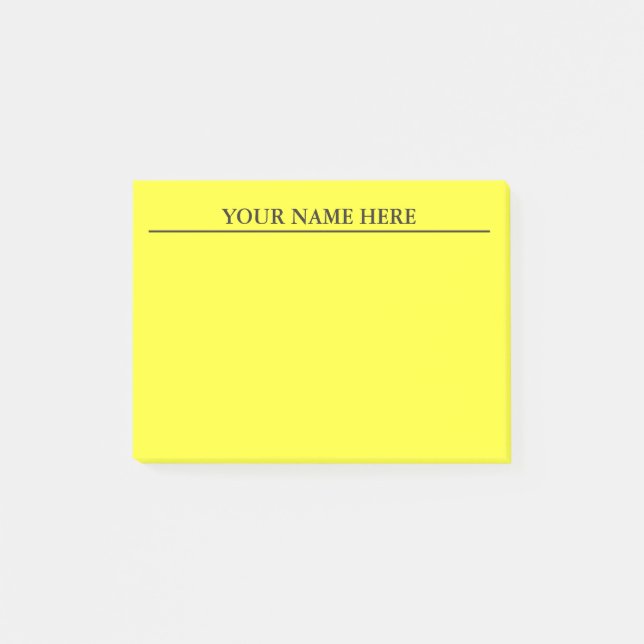 Yellow Post It Notes (Front)