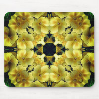 Yellow Primrose Abstract Flower Art 