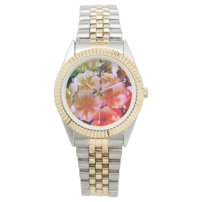 Yellow Primrose Spring Flowers Abstract Colours  Watch (Front)