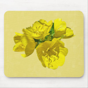 Yellow Primroses - Sundrops Mouse Mat
