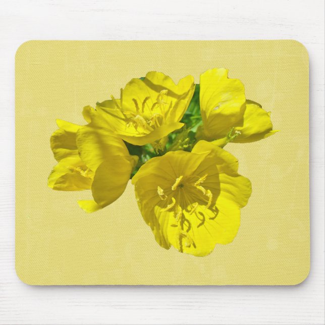 Yellow Primroses - Sundrops Mouse Mat (Front)