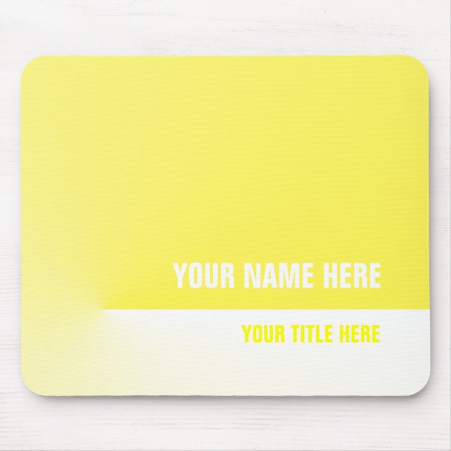 Yellow Pro Mouse Mat (Front)