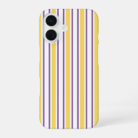 Yellow, purple and white candy stripes