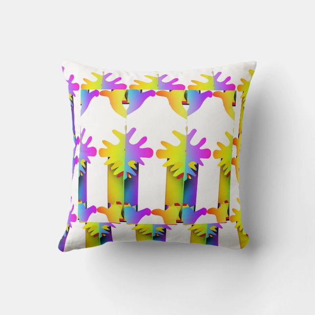 Yellow Purple Blossoms  Decorator  Cushion (Back)