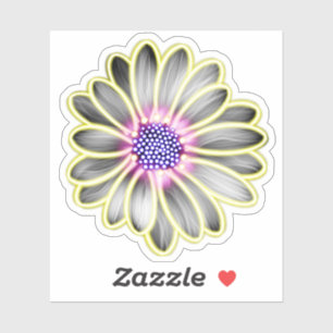 Yellow & Purple Light Effect Daisy