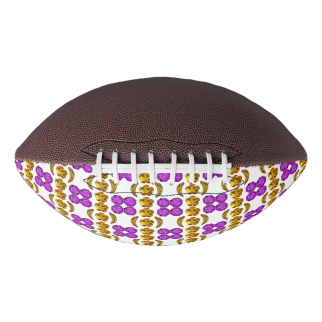 Yellow Purple Pattern American Football (Front)