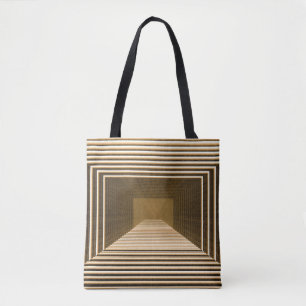 Yellow pyramid, graphic desktop design tote bag