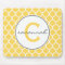 Yellow Quatrefoil Monogram