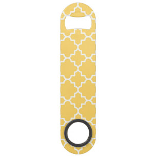 Yellow Quatrefoil Pattern