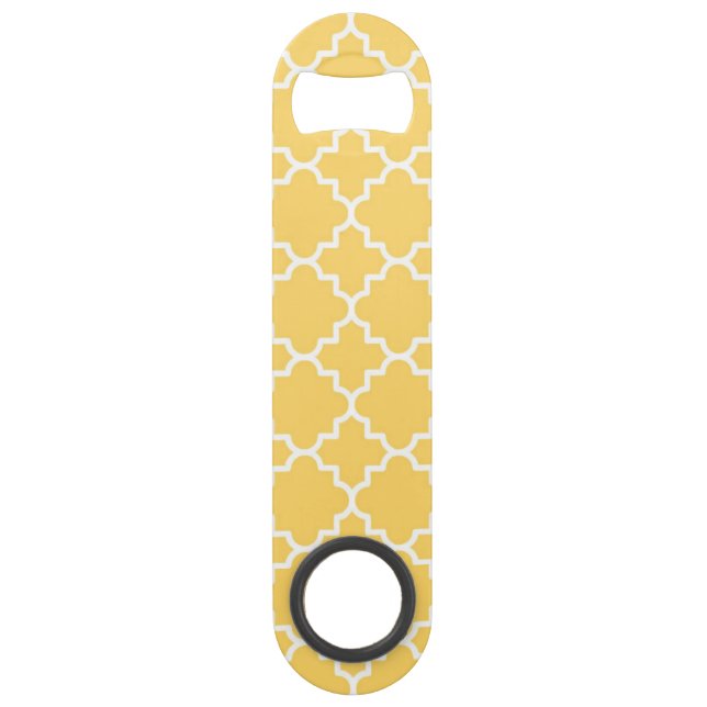 Yellow Quatrefoil Pattern (Front)