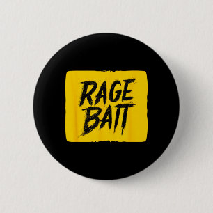 Yellow Rage Bait Graphic 6 Cm Round Badge