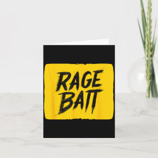 Yellow Rage Bait Graphic Card