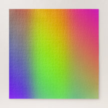 Yellow rainbow colour gradient Puzzle