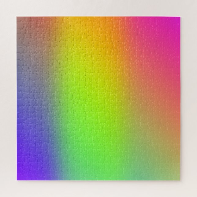 Yellow rainbow colour gradient Puzzle (Vertical)