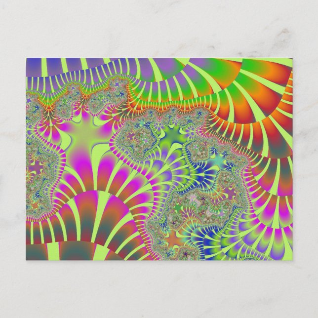 Yellow Rainbow Melt Postcard (Front)