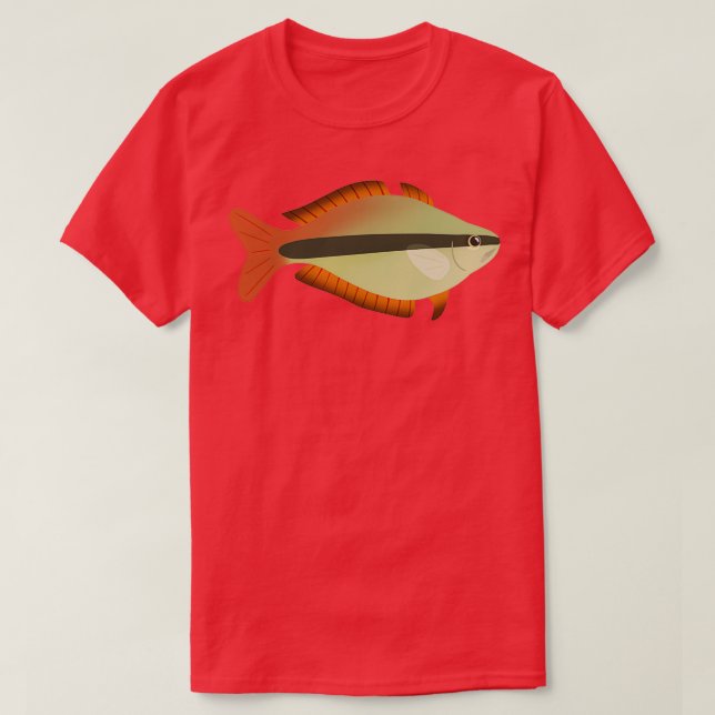 Yellow Rainbowfish Melanotaenia herbertaxelrodi T-Shirt (Design Front)