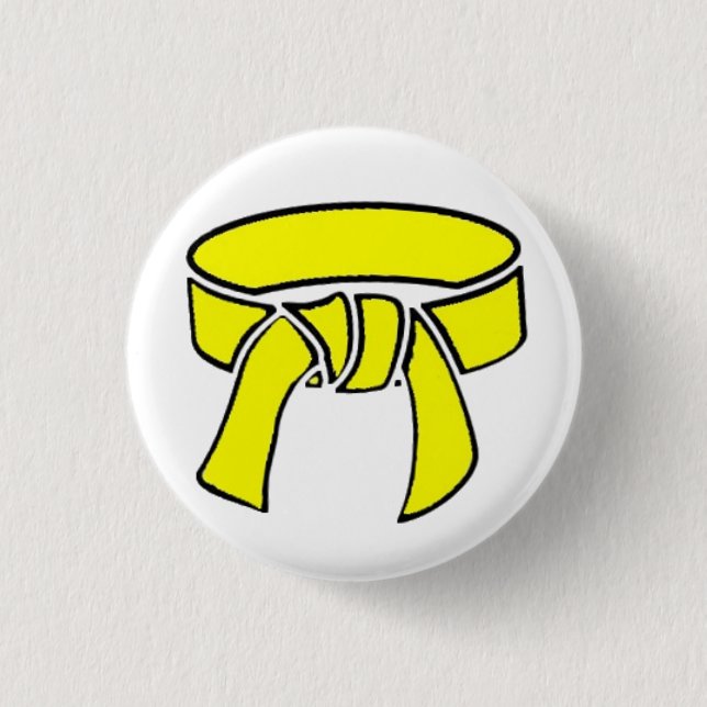 Yellow Rank Belt Button (Front)
