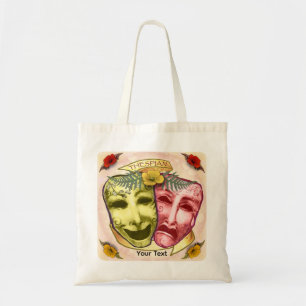 Yellow Red Actor Masks Tote Bag