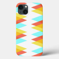 Yellow, red and cadet blue triangles Case-Mate iPh