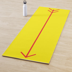 Yellow & Red Arrow yoga mat